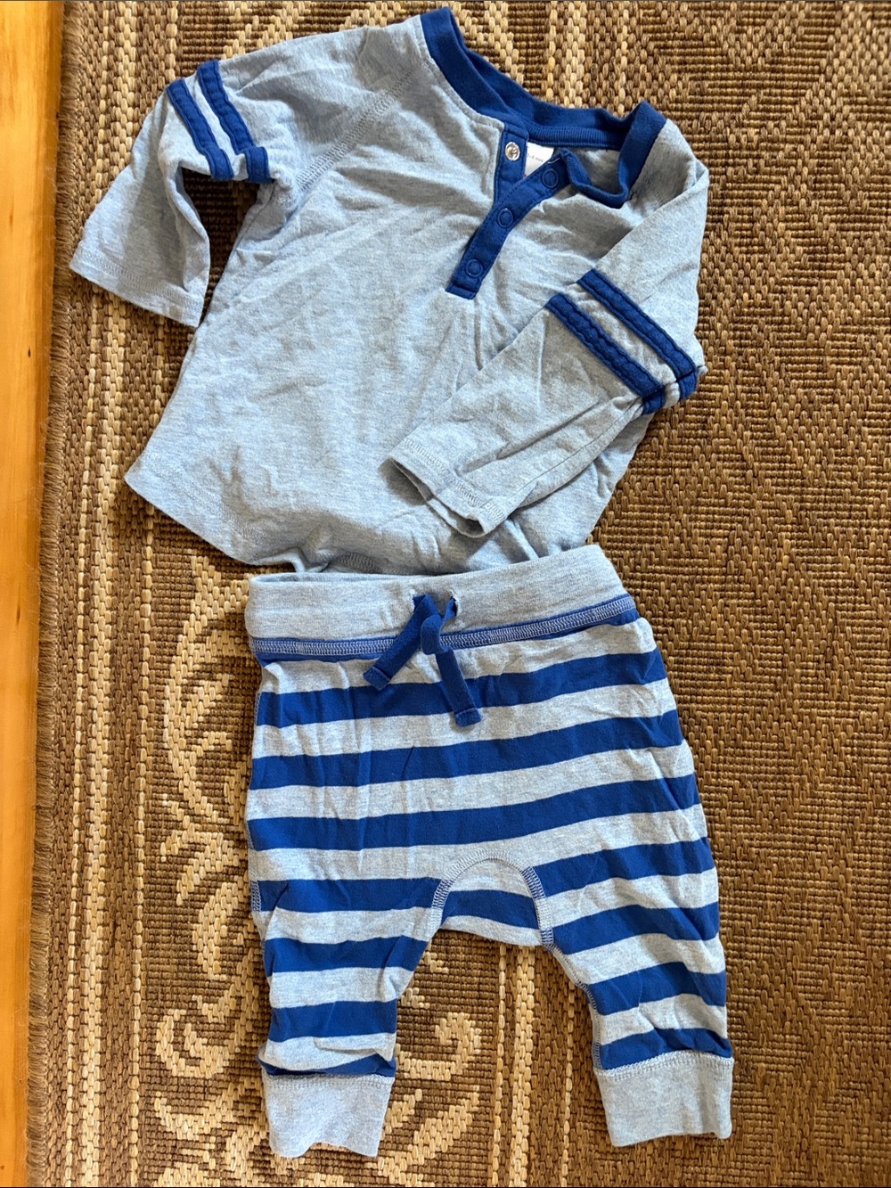 Hanna Andersson 3-6M Striped Baby Two-Piece Set